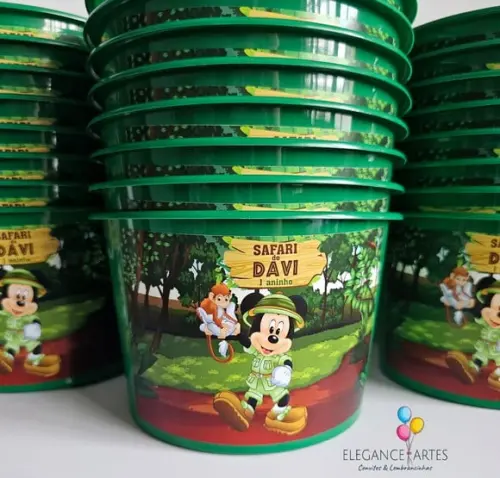Balde de Pipoca Safari do Mickey
