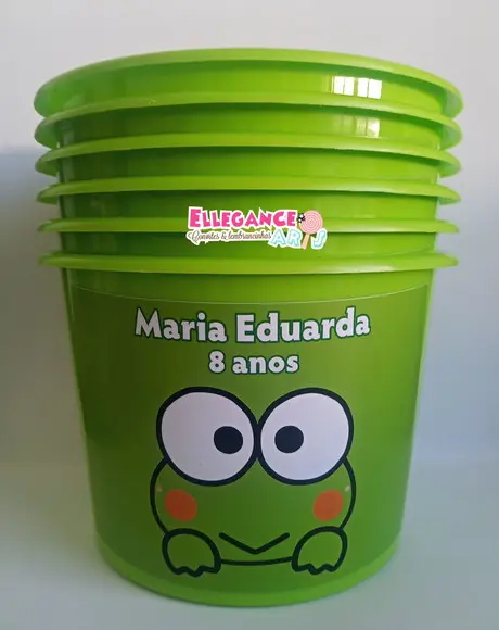 Balde de Pipoca Sapinho Keroppi