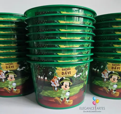 Balde de Pipoca Safari do Mickey