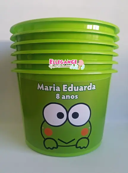 Balde de Pipoca Sapinho Keroppi