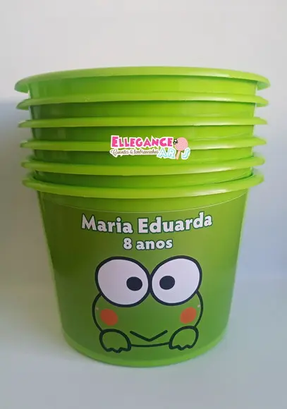 Balde de Pipoca Sapinho Keroppi
