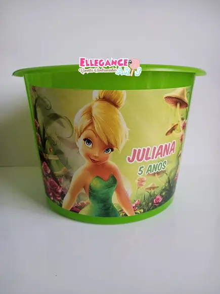 Balde de Pipoca Sininho (tinkerbell)