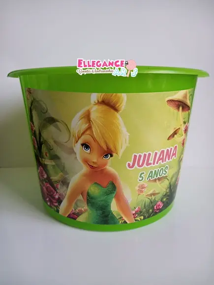 Balde de Pipoca Sininho (tinkerbell)