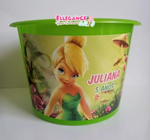 Balde de Pipoca Sininho (tinkerbell)
