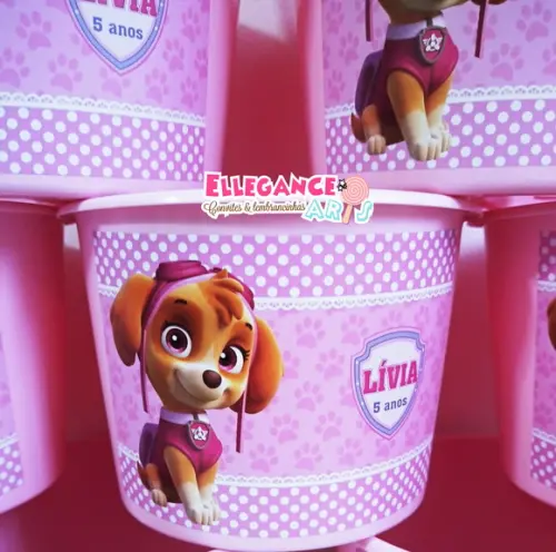 Balde de Pipoca Skye Patrulha Canina
