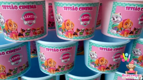 Balde de Pipoca Skye Patrulha Canina