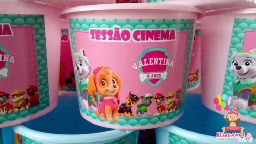 Balde de Pipoca Skye Patrulha Canina
