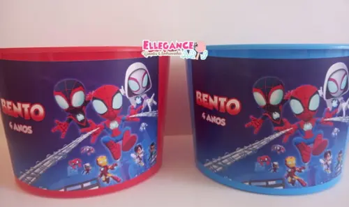 Balde de Pipoca Spidey e Seus Amigos Espetaculares