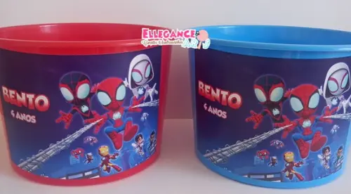 Balde de Pipoca Spidey e Seus Amigos Espetaculares