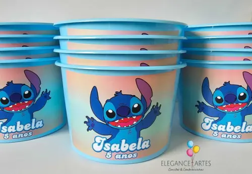 Balde de Pipoca Stitch