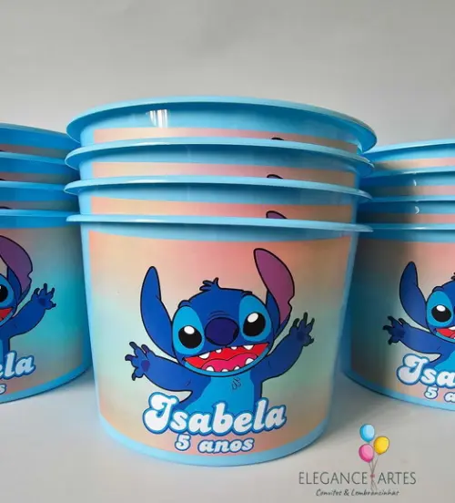 Balde de Pipoca Stitch