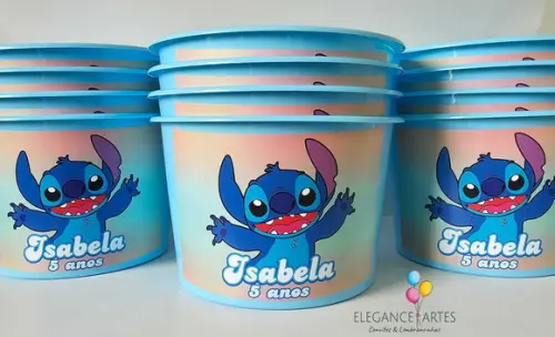 Balde de Pipoca Stitch