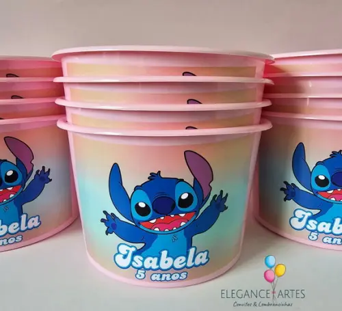 Balde de Pipoca Stitch