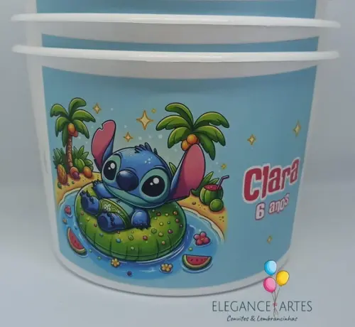 Balde de Pipoca Stitch