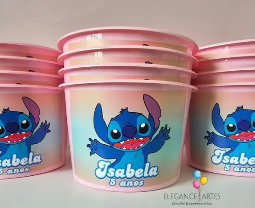 Balde de Pipoca Stitch
