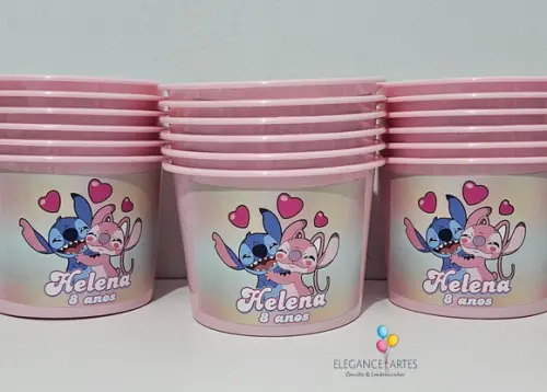 Balde de Pipoca Stitch