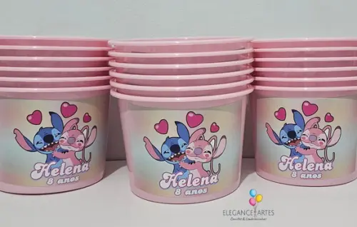 Balde de Pipoca Stitch