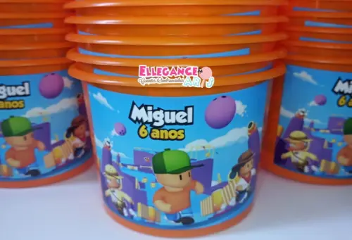Balde de Pipoca Stumble Guys
