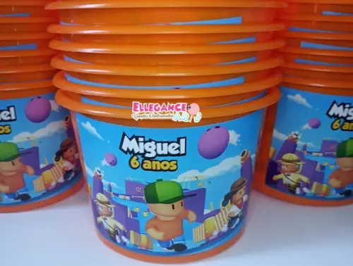 Balde de Pipoca Stumble Guys