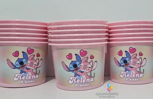 Balde de Pipoca Stitch