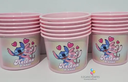 Balde de Pipoca Stitch