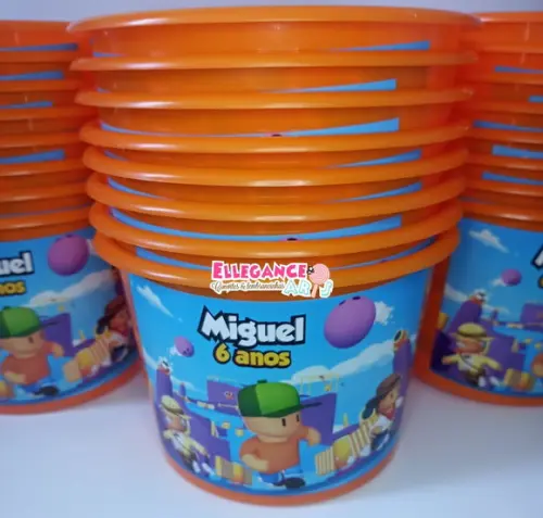 Balde de Pipoca Stumble Guys