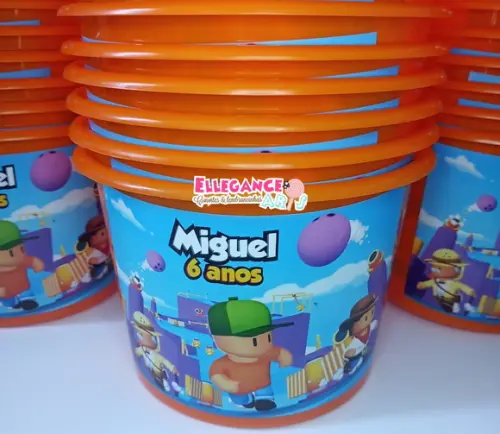 Balde de Pipoca Stumble Guys