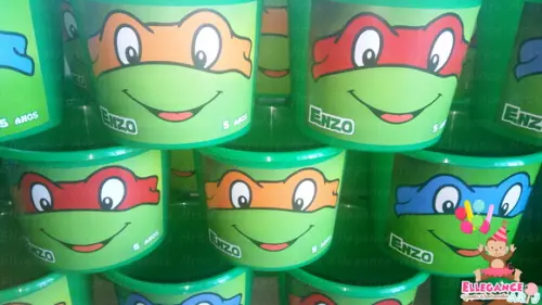 Balde de Pipoca Tartarugas Ninja