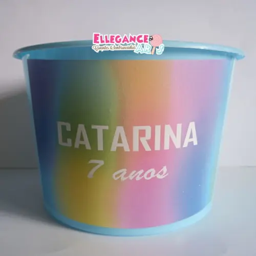 Balde de Pipoca Tie Dye