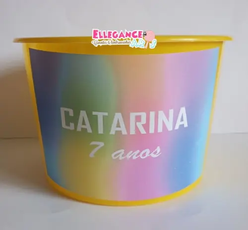 Balde de Pipoca Tie Dye