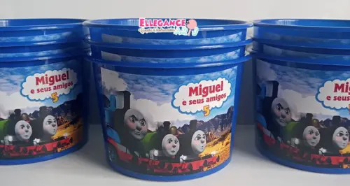 Balde de Pipoca Thomas e Seus Amigos