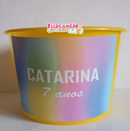 Balde de Pipoca Tie Dye