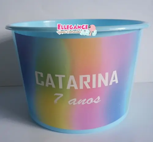 Balde de Pipoca Tie Dye