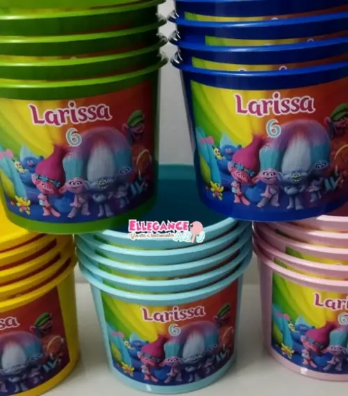 Balde de Pipoca Trolls