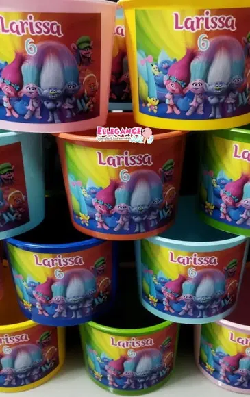Balde de Pipoca Trolls