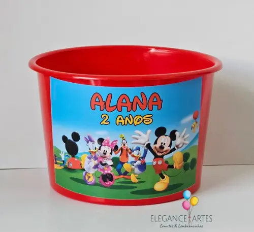 Balde de Pipoca Turma do Mickey