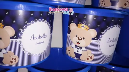 Balde de Pipoca Urso Príncipe