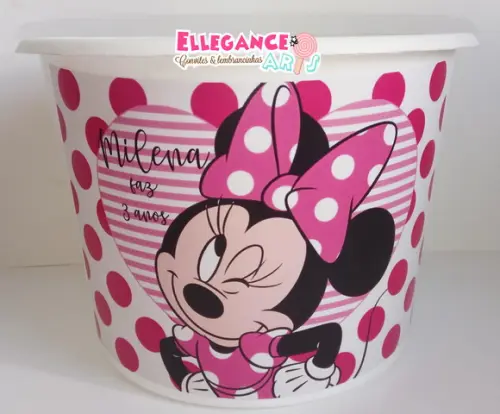 Baldinho de Pipoca Minnie