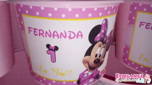 Baldinho de Pipoca Minnie
