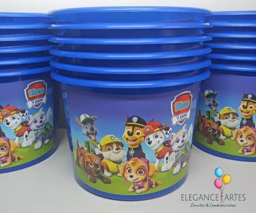 Baldinho de Pipoca Patrulha Canina