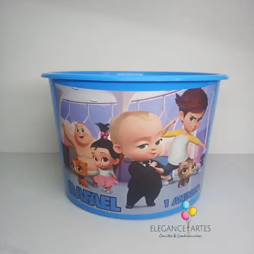 Baldinho de Pipoca Poderoso Chefinho