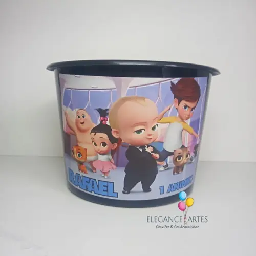 Baldinho de Pipoca Poderoso Chefinho