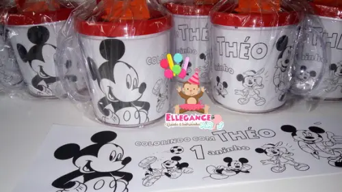 Caneca para Colorir Mickey