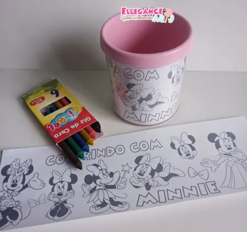 Caneca para Colorir Minnie