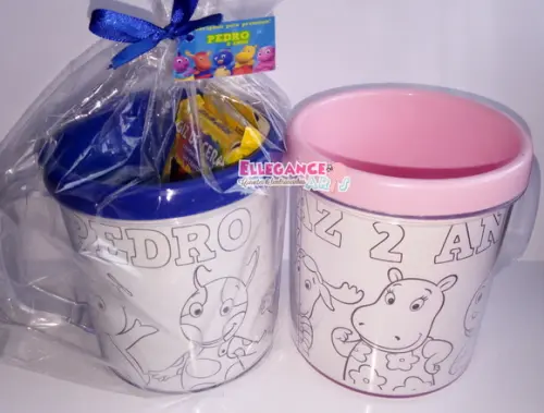 Caneca para Colorir os Backyardigans