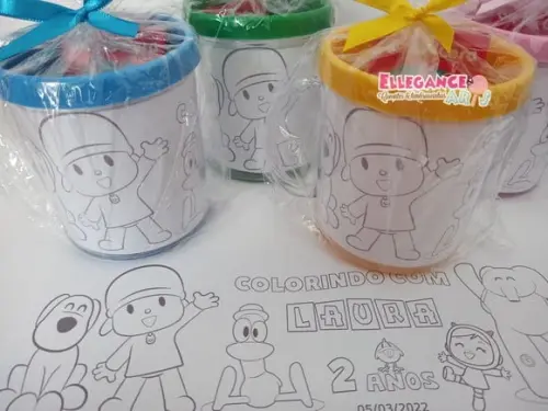 Caneca para Colorir Pocoyo