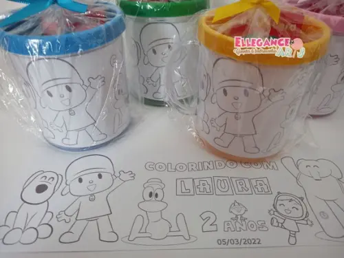 Caneca para Colorir Pocoyo