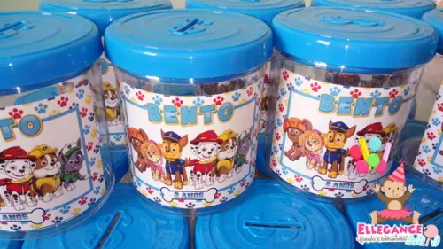 Cofrinho de Acrílico Patrulha Canina