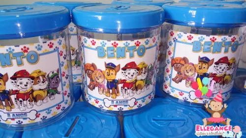 Cofrinho de Acrílico Patrulha Canina