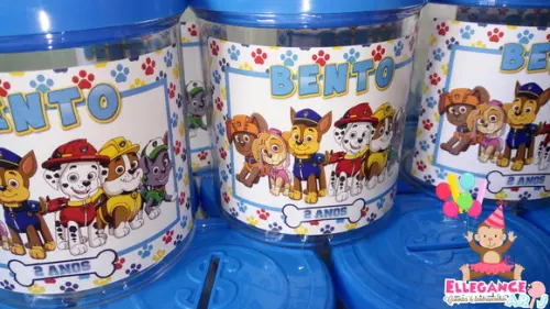 Cofrinho de Acrílico Patrulha Canina